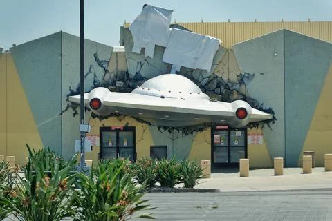Ufo Flying Saucer Extraterrestrial Spacecraft Antigravity Time Machine Crash Stock Photos