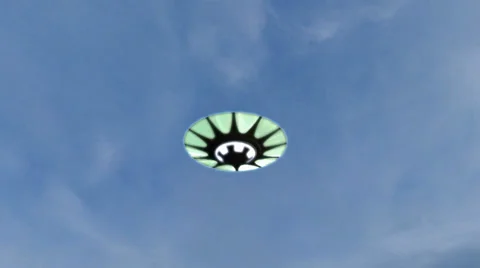 UFO flying saucer Video stock 34351627