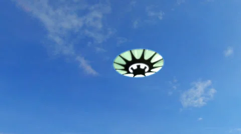 UFO flying saucer Stockbeeldmateriaal 34351962