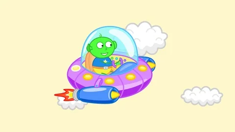 UFO flying saucer Stock Footage 90087403