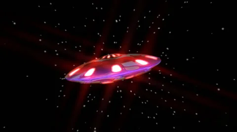 UFO Flying Through Space Stock-Footage 51457741
