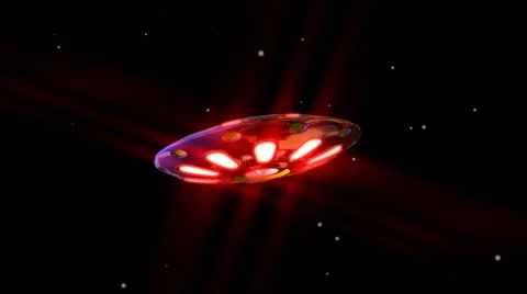 UFO Flying Through Space1 Stock-Footage 51457764