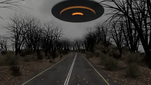 UFO Flyover Stock Footage 119934953