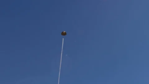 UFO Flyover Stock Footage 124723881