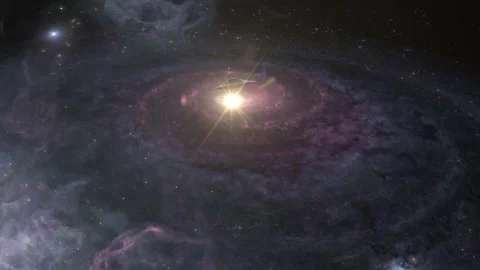 UFO in Galaxy 動画素材 301176921