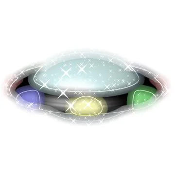 Ufo glowing background Stock Illustration