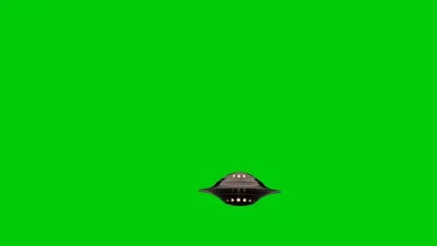 UFO green screen taking off and flying Stock Footage 125630507