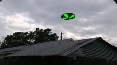 Ufo Hover Stock Footage 22423504