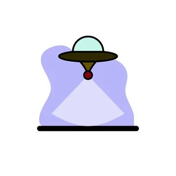 UFO Icon Concept Vector Illustration Design Stock Illustration