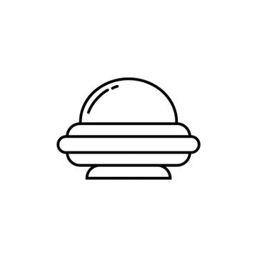 Ufo icon element of space icon for mobile concept and web apps. Thin line ufo Stock Illustration