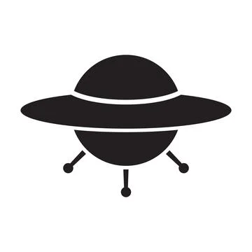 Ufo icon vector for graphic design, logo, website, social media, mobile app, Stock Illustration