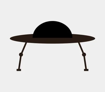 Ufo icon on white background Stock Illustration