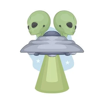 UFO Illustration Stock Illustration