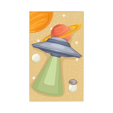 UFO Illustration Stock Illustration