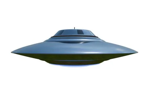 Ufo isolated on white background Stock Illustration