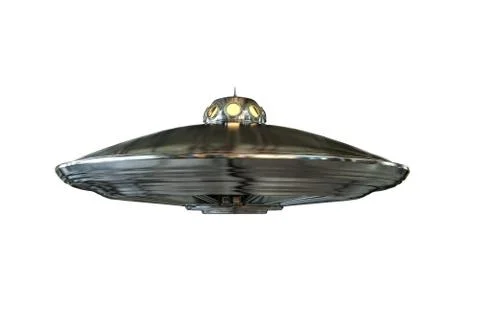 Ufo isolated on white background Stock Illustration