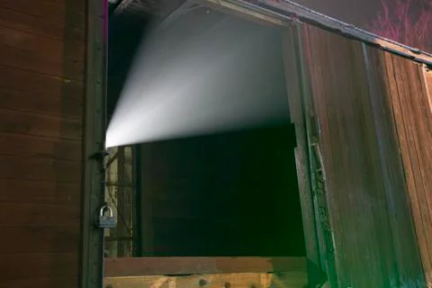 UFO light beam Stock Photos