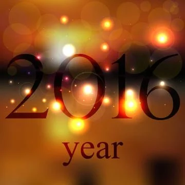 UFO Lights 2016 Stock Illustration