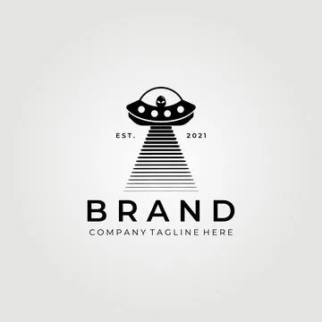 Ufo logo, alien logo vector illustration design graphic Stock Illustration