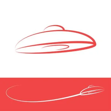 Ufo logo template Stock Illustration
