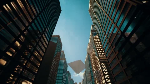 UFO over the city Stock Footage 276102577