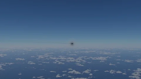 UFO Over Ocean Stock Footage 124760124