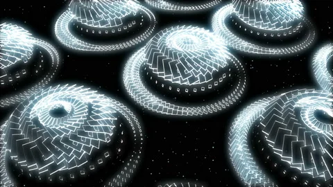 UFO Parade Stock Footage 88920772