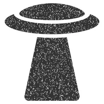 Ufo Ray Grainy Texture Icon Stock Illustration