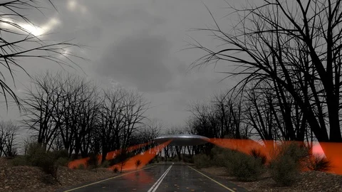 UFO Scanning Stock Footage 120105690