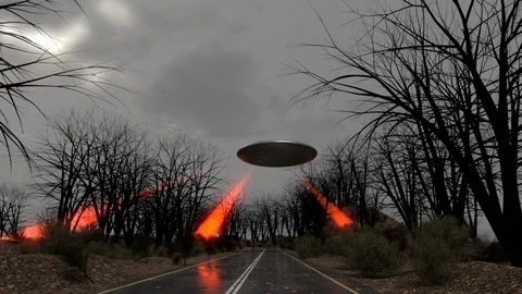 UFO  Scanning Stock Footage 120161065