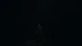 The UFO shines bright light on a man in the dark 4k or 4k+ Resolution
