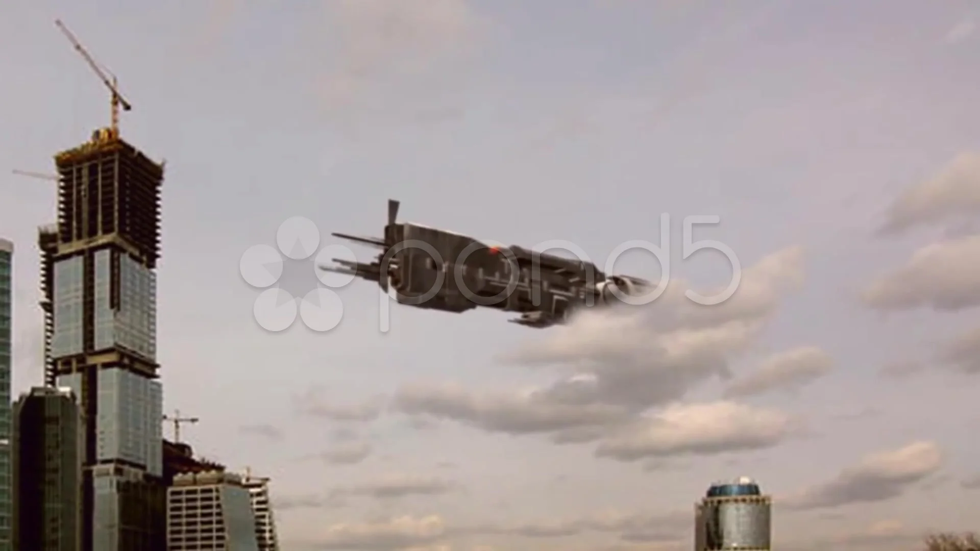 UFO sighting - big alien spaceship sight | Stock Video UFO sighting - big alien spaceship sight | Stock Video