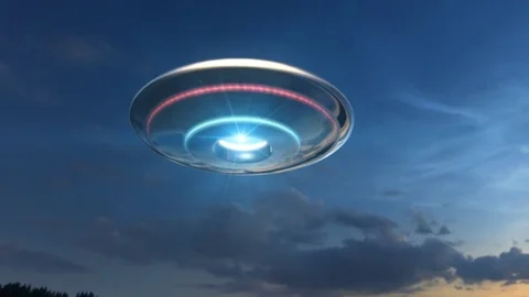 UFO Sighting Stock Footage 72748049