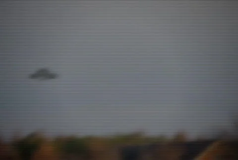 Ufo sighting (old 1) Stock Footage 93409