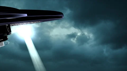 UFO in the sky Stock Footage 50127768
