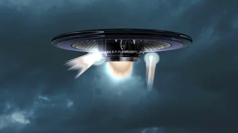 UFO in the sky v.2 Stock Footage 75570620