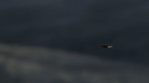 UFO Snowy Mountains Stock Footage 124769731