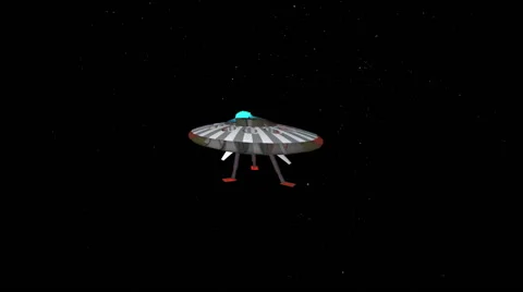 UFO in space:  Looping Video stock 43040384