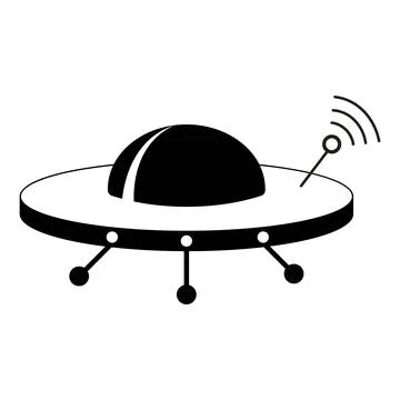 Ufo space vector icon illustration Stock Illustration
