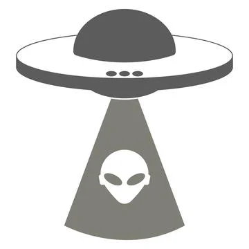 Ufo space vector icon illustration Stock Illustration