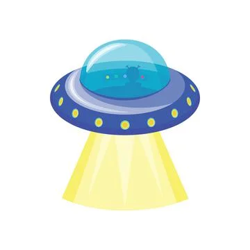 Ufo spaceship icon Stock Illustration