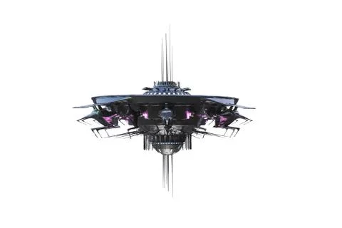 Ufo spaceship Stock Illustration
