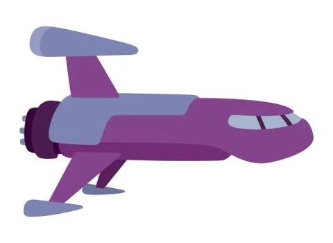 UFO spaceship vector isolated Stock Illustration