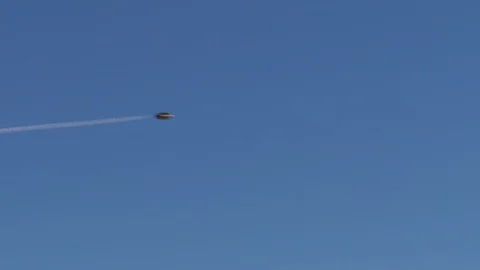 UFO Streak Stock Footage 124624482