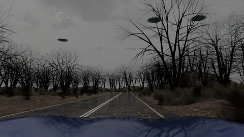 UFO Swarm Stock Footage 120266853