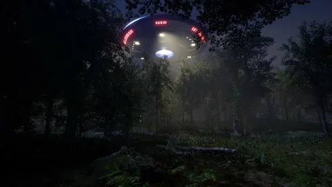UFO Taking 0ff Stock Footage 167411170