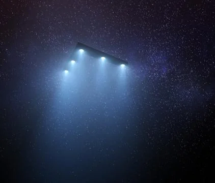 UFO Triangular Unidentified Flying Object Stock Photos