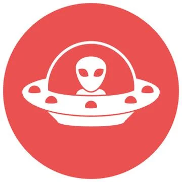 UFO, Unidentified flying object Stock Illustration