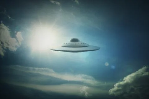 UFO - Unidentified Flying Object Ilustración de archivo