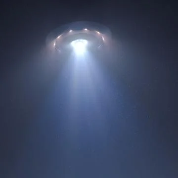 UFO - Unidentified Flying Object Stock Illustration